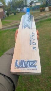 MB Malik UMZ Black Edition SH English Willow Cricket Bat SH Actual in Stock Bat - Image 3